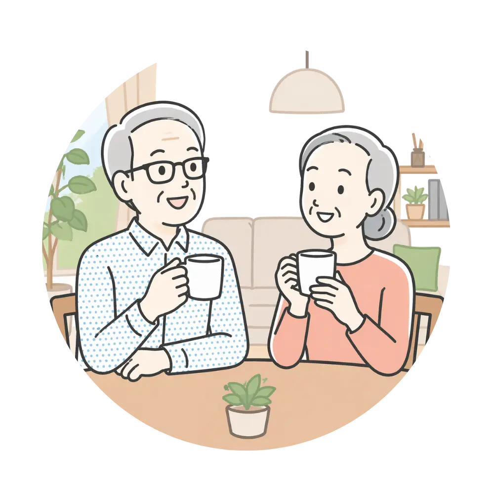 悩む人のイラスト