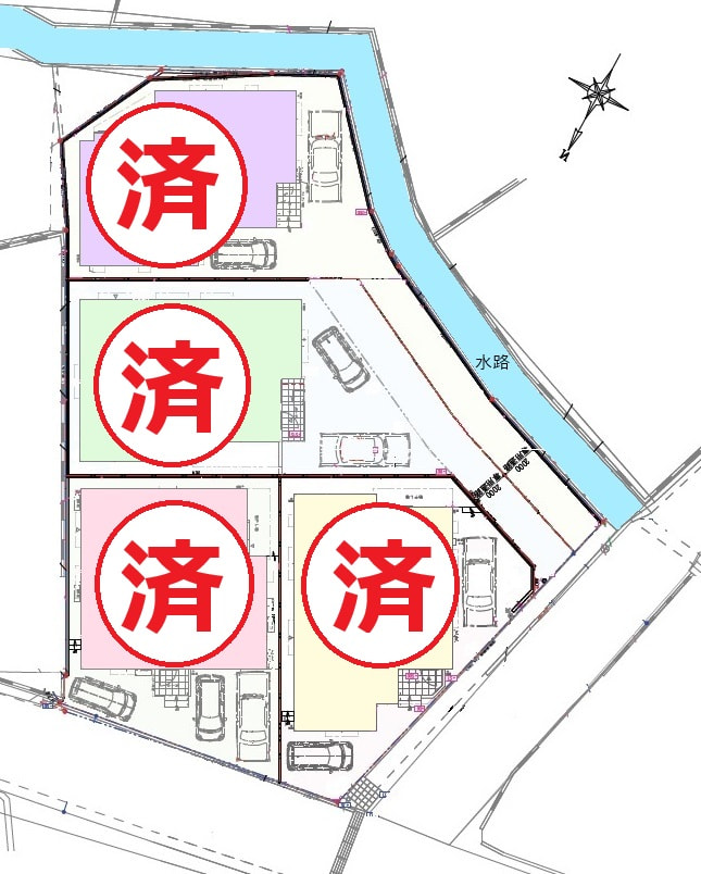 八重瀬町与座 新築分譲住宅 全4棟申込状況最終更新日：2026.3.4