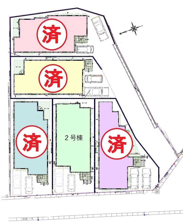 八重瀬町具志頭 新築分譲住宅 全5棟申込状況最終更新日：2025.9.1