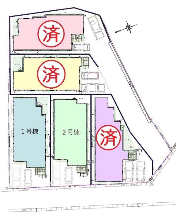 八重瀬町具志頭 新築分譲住宅 全5棟申込状況最終更新日：2025.3.13