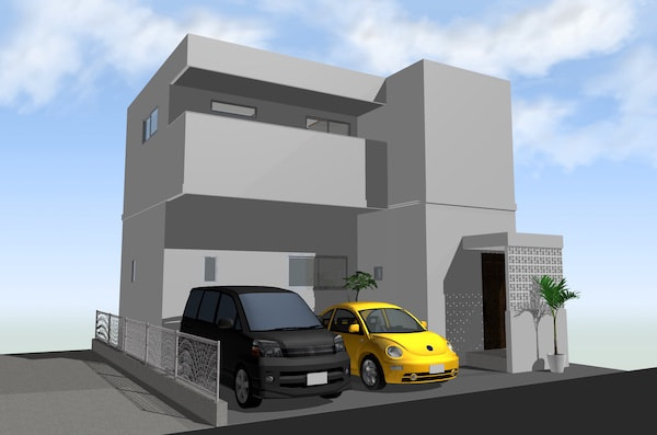 那覇市長田1:1号棟外観