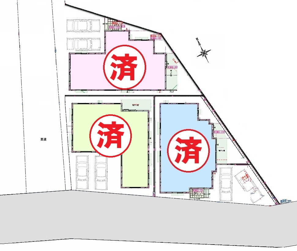 八重瀬町字大頓 新築分譲 全3棟申込状況最終更新日：2025.6.6