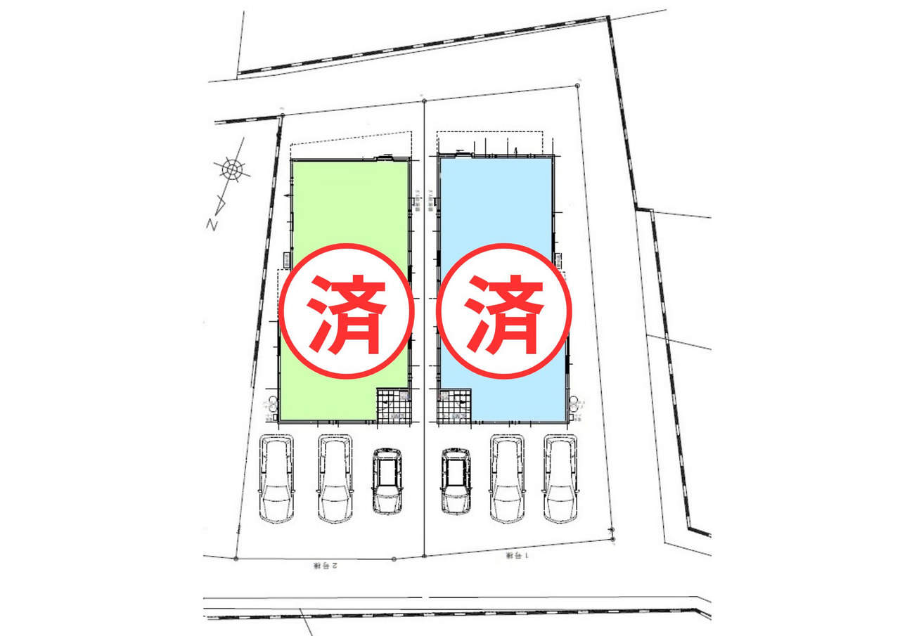 うるま市塩屋 新築分譲住宅全２棟申込状況最終更新日：2026.6.4